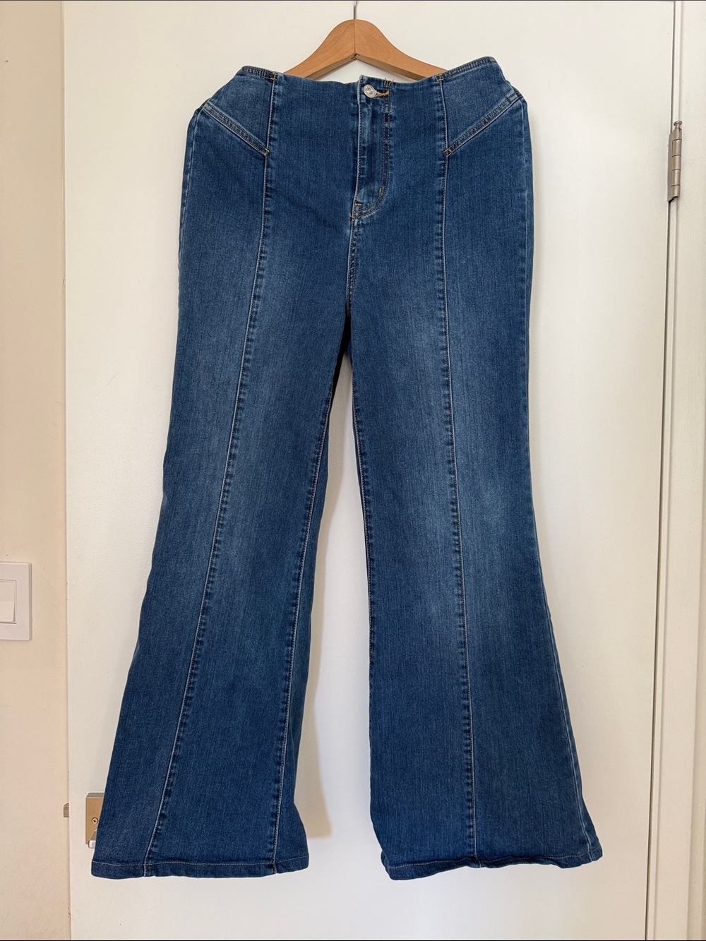 We The Free Dark Blue Flare Jeans